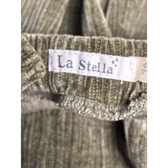 Green Corduroy Baby Overalls With Button Straps & Pockets By La Stella - Picture 3 of 7